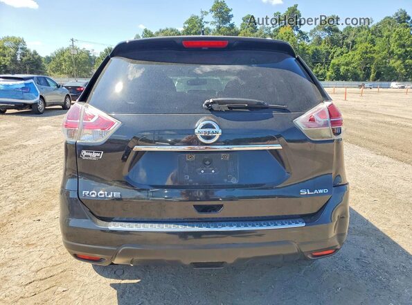 5N1AT2MV5GC758904 2016 NISSAN ROGUE Черный Вид сзади