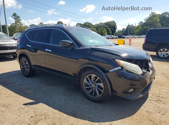 5N1AT2MV5GC758904 2016 NISSAN ROGUE Черный Передняя правая четверть