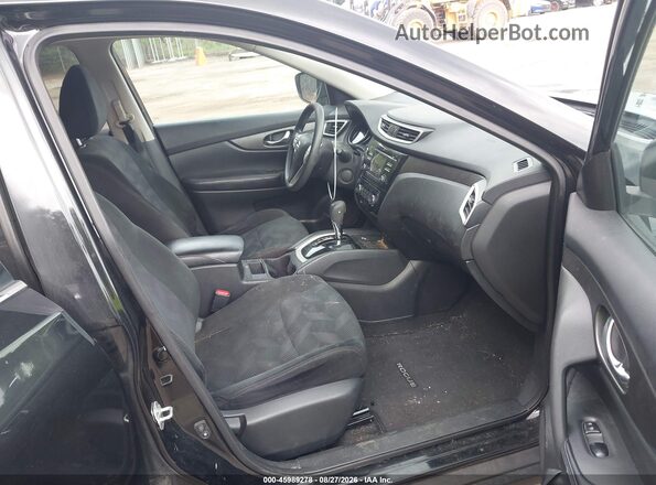 5N1AT2MV5GC809883 2016 NISSAN ROGUE Black Սալոնի դիմացի տեսք
