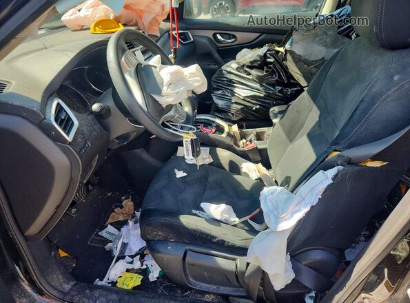 5N1AT2MV5GC819958 2016 NISSAN ROGUE Black წინა სალონის ხედი