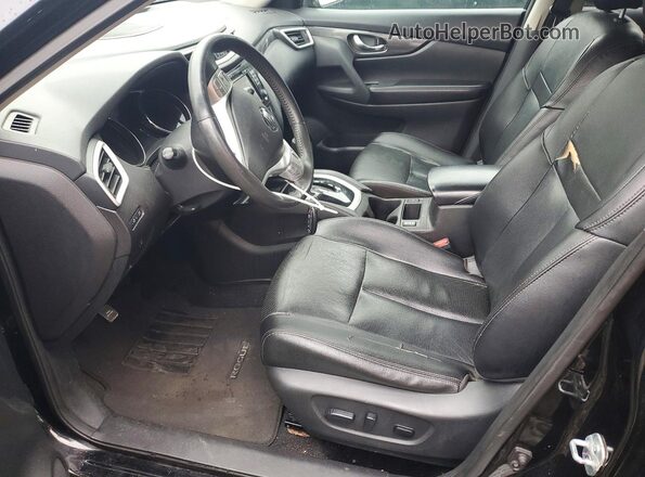 5N1AT2MV5GC847422 2016 NISSAN ROGUE Black Front interior view