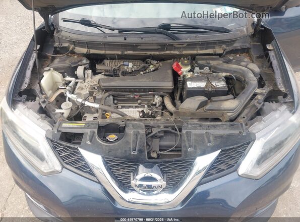 5N1AT2MV5GC917016 2016 NISSAN ROGUE Blue უკანა ხედი
