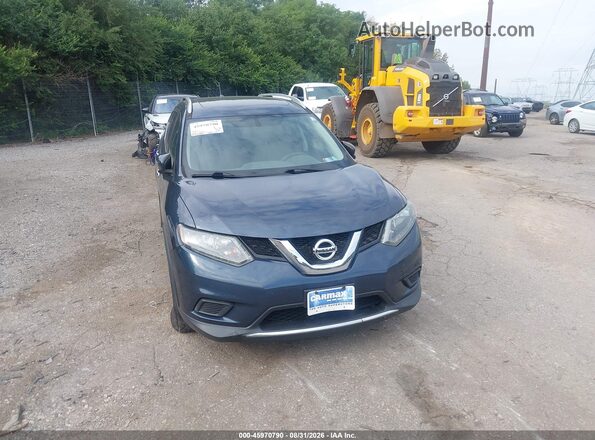 5N1AT2MV5GC917016 2016 NISSAN ROGUE Blue წინა ხედი