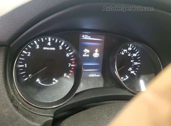 5N1AT2MV5HC736547 2017 NISSAN ROGUE Черный Вид щитка приборов