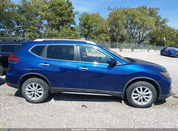 5N1AT2MV5HC779608 2017 NISSAN ROGUE Blue Սալոնի հետևի տեսք
