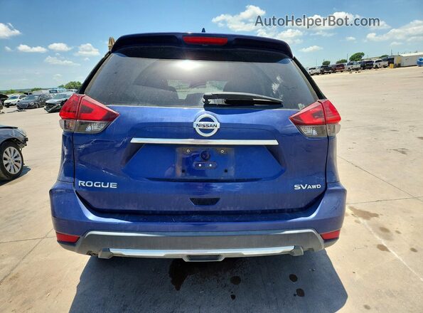 5N1AT2MV5HC792844 2017 NISSAN ROGUE Blue Widok z tyłu