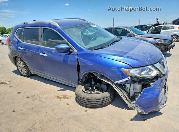 5N1AT2MV5HC792844 2017 NISSAN ROGUE Blue Przód prawy