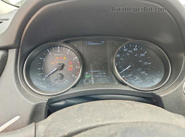 5N1AT2MV5HC880213 2017 NISSAN ROGUE Beige Instrument cluster view