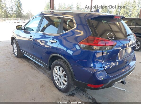 5N1AT2MV5JC708883 2018 NISSAN ROGUE Blue Հետևի ձախ