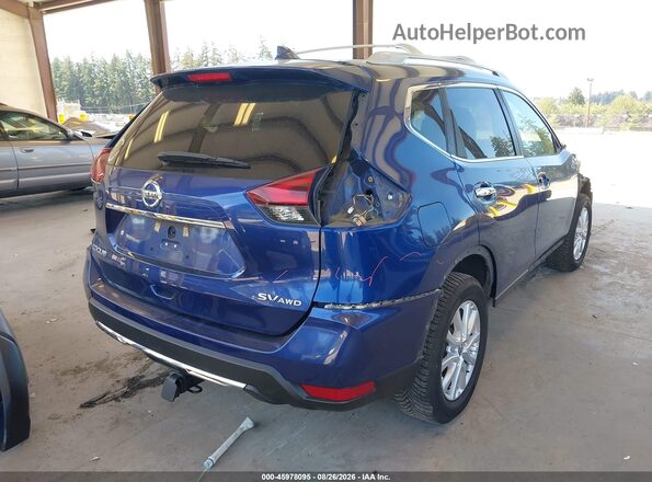5N1AT2MV5JC708883 2018 NISSAN ROGUE Blue Հետևի աջ