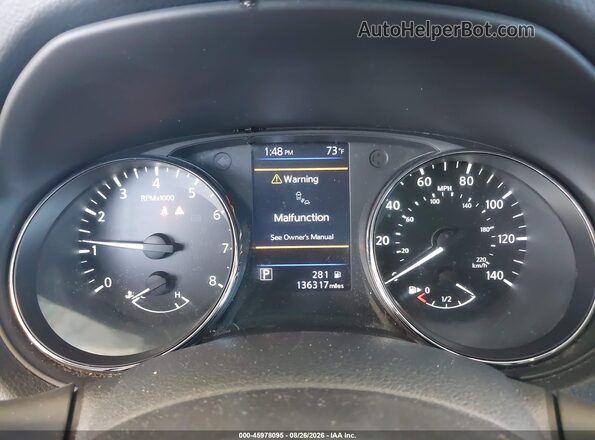5N1AT2MV5JC708883 2018 NISSAN ROGUE Blue Հետևի նստատեղերի տեսք