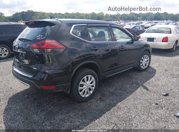 5N1AT2MV5JC763690 2018 NISSAN ROGUE Черный Задняя правая четверть