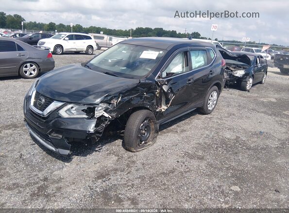 5N1AT2MV5JC763690 2018 NISSAN ROGUE Черный Передняя левая четверть