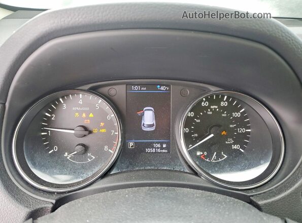 5N1AT2MV5JC776004 2018 NISSAN ROGUE Black Widok zestawu wskaźników