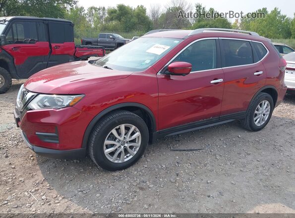 5N1AT2MV5JC778710 2018 NISSAN ROGUE Red წინა მარცხენა ხედი სამი მეოთხედიდან