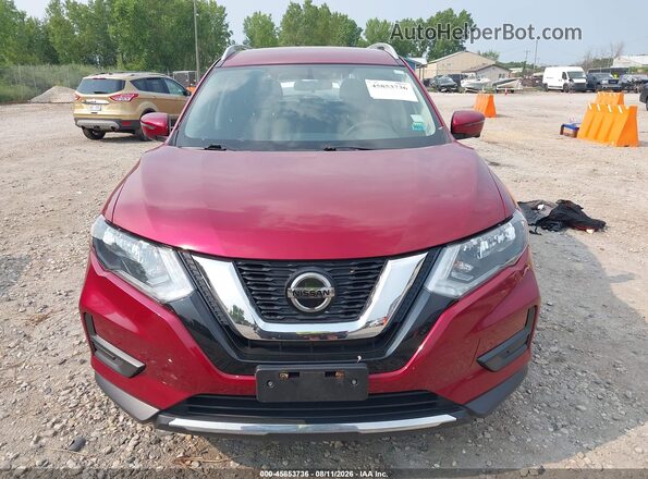5N1AT2MV5JC778710 2018 NISSAN ROGUE Red ხელსაწყოთა პანელის ხედი