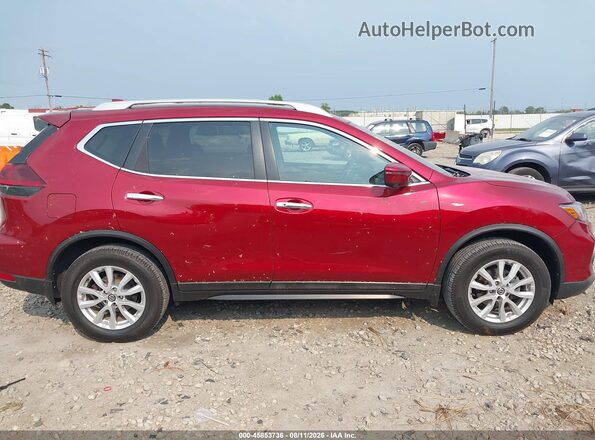 5N1AT2MV5JC778710 2018 NISSAN ROGUE Red უკანა სალონის ხედი