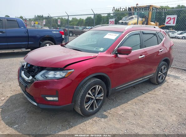 5N1AT2MV5JC830160 2018 NISSAN ROGUE Red Vista tres cuartos delantera izquierda