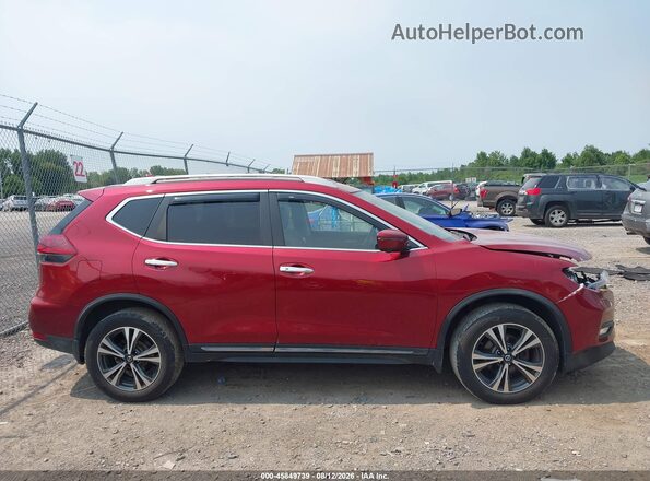 5N1AT2MV5JC830160 2018 NISSAN ROGUE Red Vista interior trasera