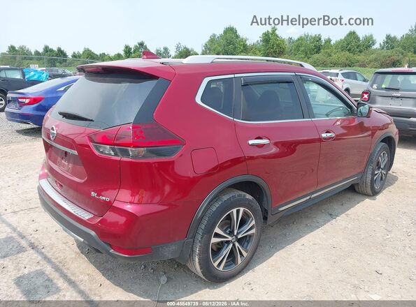 5N1AT2MV5JC830160 2018 NISSAN ROGUE Red Trasero derecho
