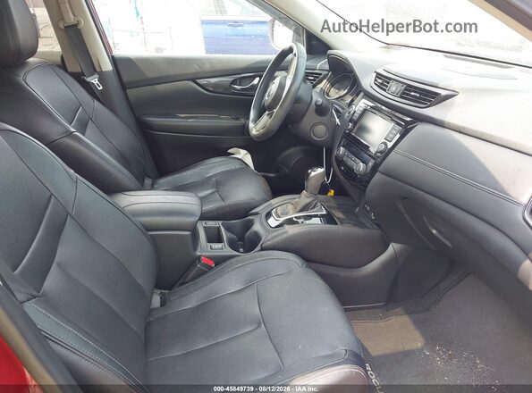 5N1AT2MV5JC830160 2018 NISSAN ROGUE Red Vista interior delantera