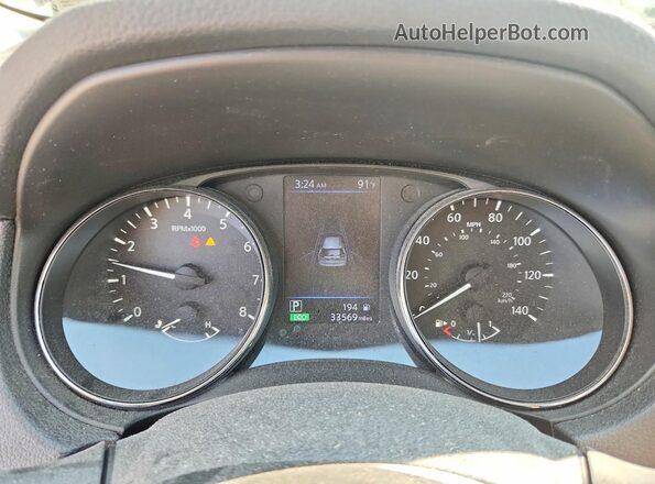 5N1AT2MV5KC726625 2019 NISSAN ROGUE Green ხელსაწყოთა პანელის ხედი