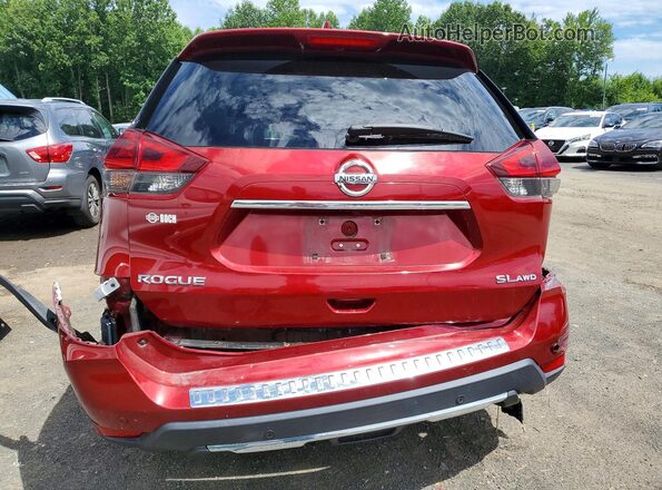5N1AT2MV5KC785903 2019 NISSAN ROGUE Красный Вид сзади
