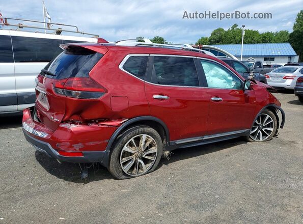5N1AT2MV5KC785903 2019 NISSAN ROGUE Красный Задняя правая четверть