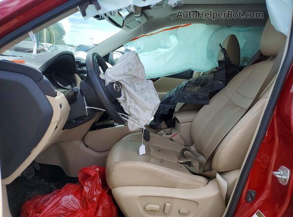 5N1AT2MV5KC785903 2019 NISSAN ROGUE Красный Вид салона спереди
