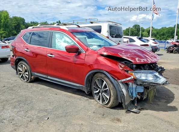 5N1AT2MV5KC785903 2019 NISSAN ROGUE Красный Передняя правая четверть