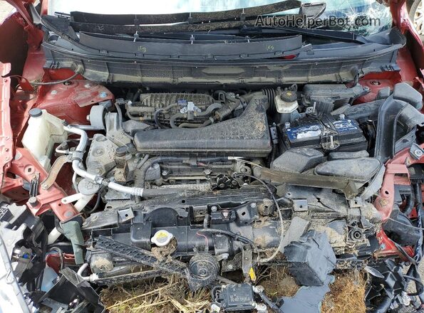 5N1AT2MV5KC785903 2019 NISSAN ROGUE Красный Вид подкапотного пространства