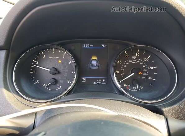 5N1AT2MV5LC710751 2020 NISSAN ROGUE White ხელსაწყოთა პანელის ხედი