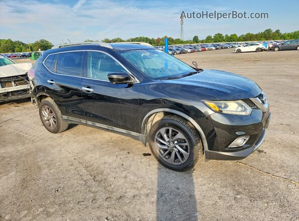 5N1AT2MV6GC841371 2016 NISSAN ROGUE Black Przód prawy