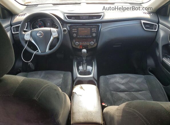 5N1AT2MV6GC896726 2016 NISSAN ROGUE Blue Առջևի վահանակի տեսք
