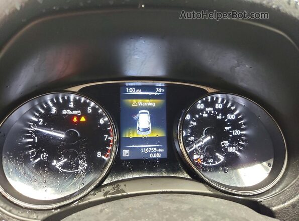 5N1AT2MV6GC915310 2016 NISSAN ROGUE Белый Вид щитка приборов