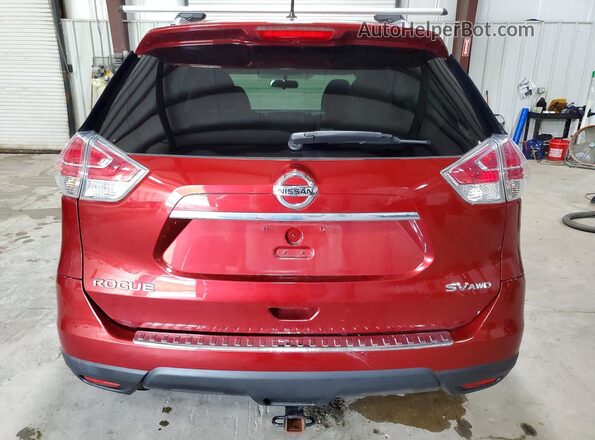 5N1AT2MV6GC916991 2016 NISSAN ROGUE Red Հետևի տեսք