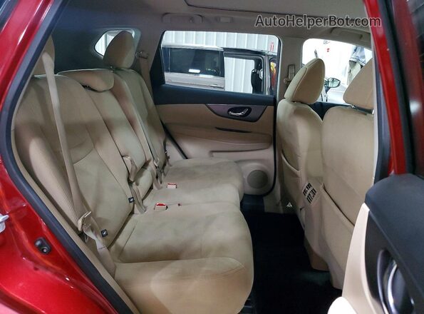 5N1AT2MV6GC916991 2016 NISSAN ROGUE Red Սալոնի հետևի տեսք
