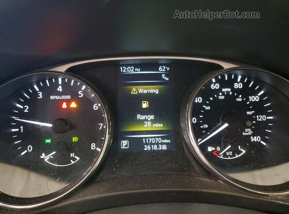 5N1AT2MV6GC916991 2016 NISSAN ROGUE Red Սարքավորումների վահանակի տեսք