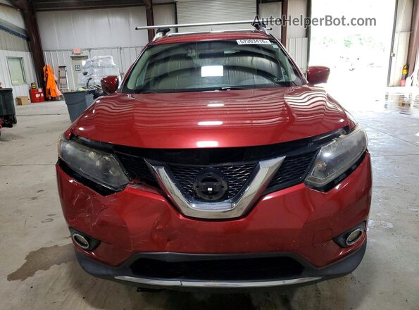 5N1AT2MV6GC916991 2016 NISSAN ROGUE Red Դիմացի տեսք