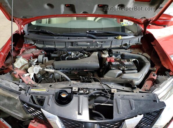 5N1AT2MV6GC916991 2016 NISSAN ROGUE Red Շարժիչի բաժամունքի տեսք