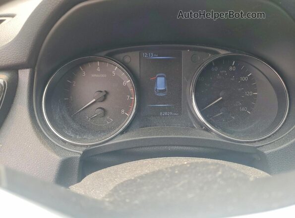 5N1AT2MV6HC823423 2017 NISSAN ROGUE Black Вид щитка приладів