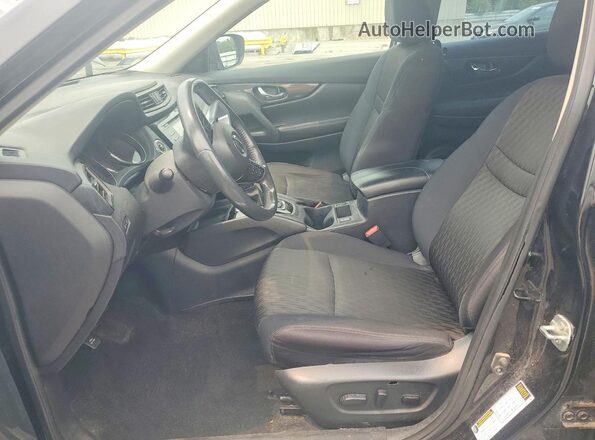 5N1AT2MV6HC823423 2017 NISSAN ROGUE Black Вид салону спереду