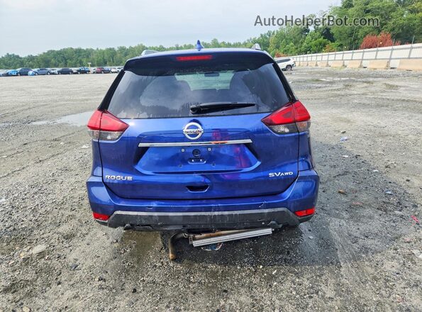 5N1AT2MV6HC847186 2017 NISSAN ROGUE Синий Вид сзади