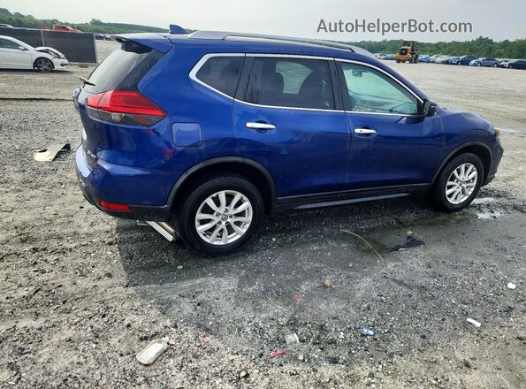 5N1AT2MV6HC847186 2017 NISSAN ROGUE Синий Задняя правая четверть