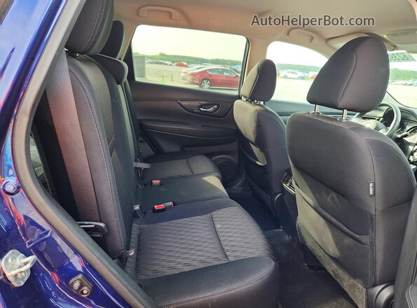 5N1AT2MV6HC847186 2017 NISSAN ROGUE Синий Вид задних сидений
