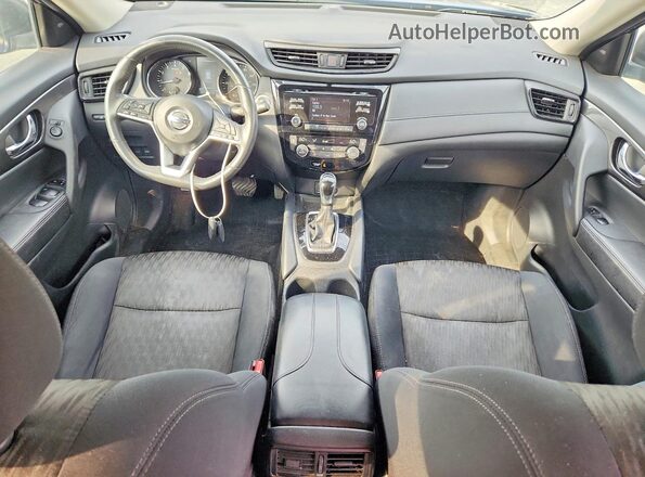 5N1AT2MV6HC847186 2017 NISSAN ROGUE Синий Вид панели приборов