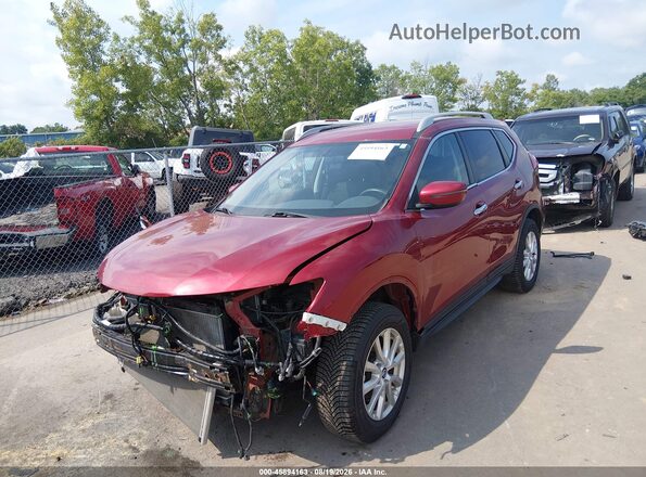 5N1AT2MV6JC721352 2018 NISSAN ROGUE Красный Передняя левая четверть