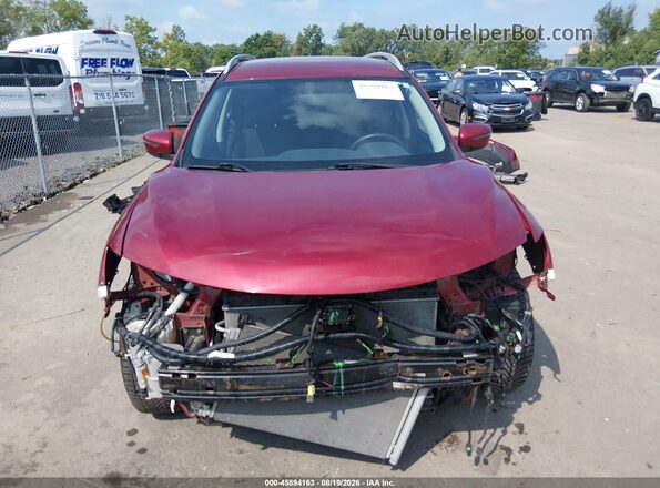 5N1AT2MV6JC721352 2018 NISSAN ROGUE Красный Вид задней части салона