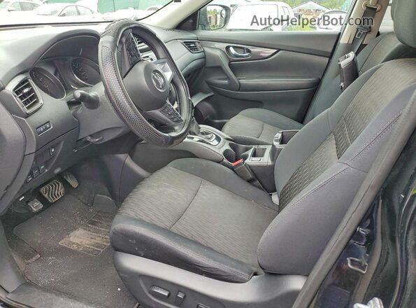 5N1AT2MV6JC751371 2018 NISSAN ROGUE Black წინა სალონის ხედი