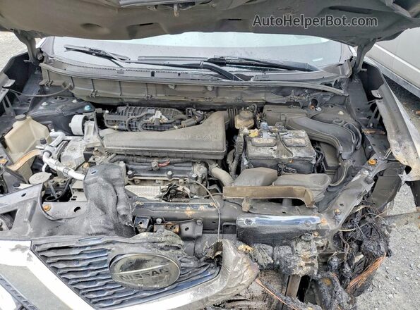 5N1AT2MV6JC751371 2018 NISSAN ROGUE Black ძრავის განყოფილების ხედი